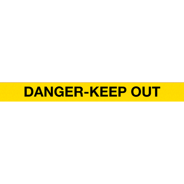 Queue Solutions SafetyMaster 450, Orange, 11' Yellow/Black DANGER KEEP OUT Belt SM450O-YBD110